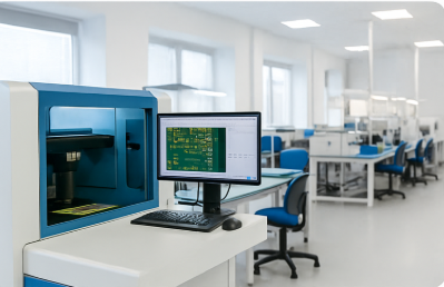PCB testing lab and equipment