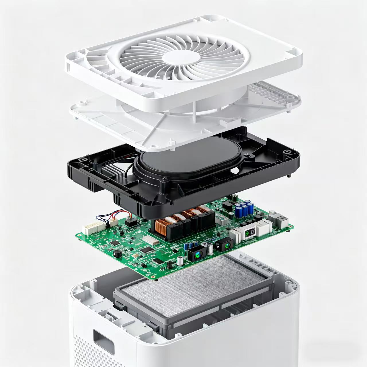 Smart Air Purifier Exploded View