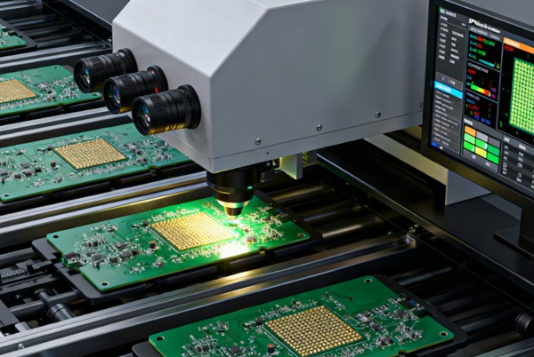 SMT inspection strategy AOI machine inspecting PCB assembly defects