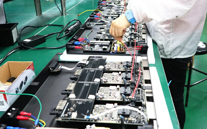 Cable harness connection and internal wiring during pilot production in electronics manufacturing