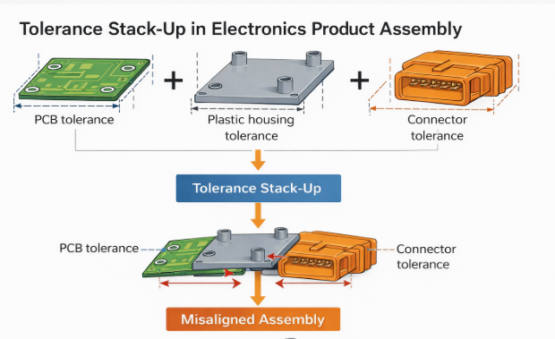 tolerance stack-up in electronics product assembly