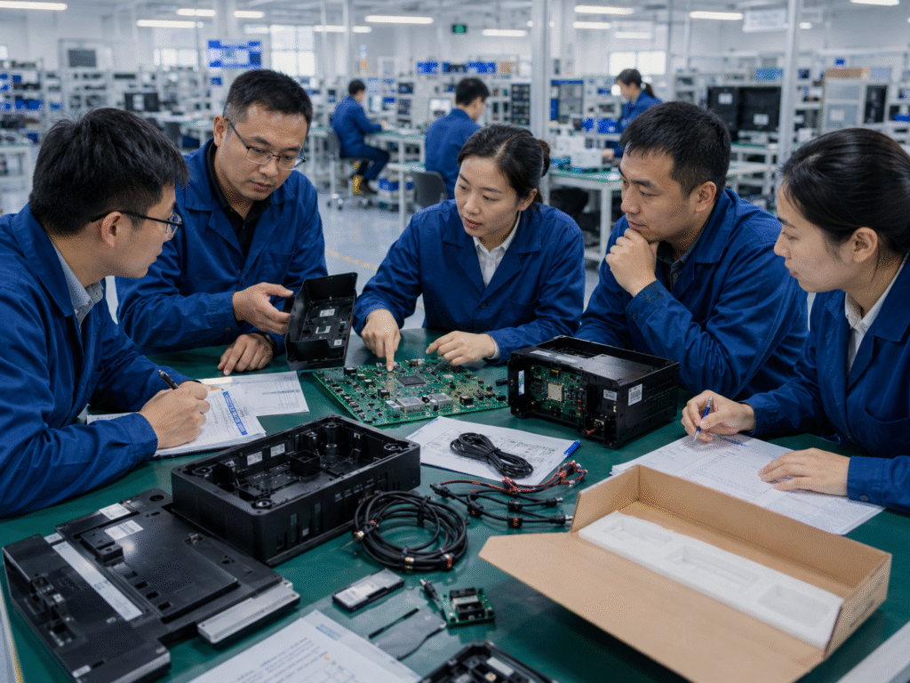 EMS vs OEM Manufacturing supplier coordination review for PCB assembly enclosure testing and packaging