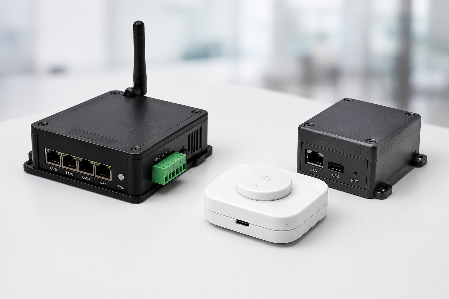 IoT and connected device assembly with sensors and electronic modules