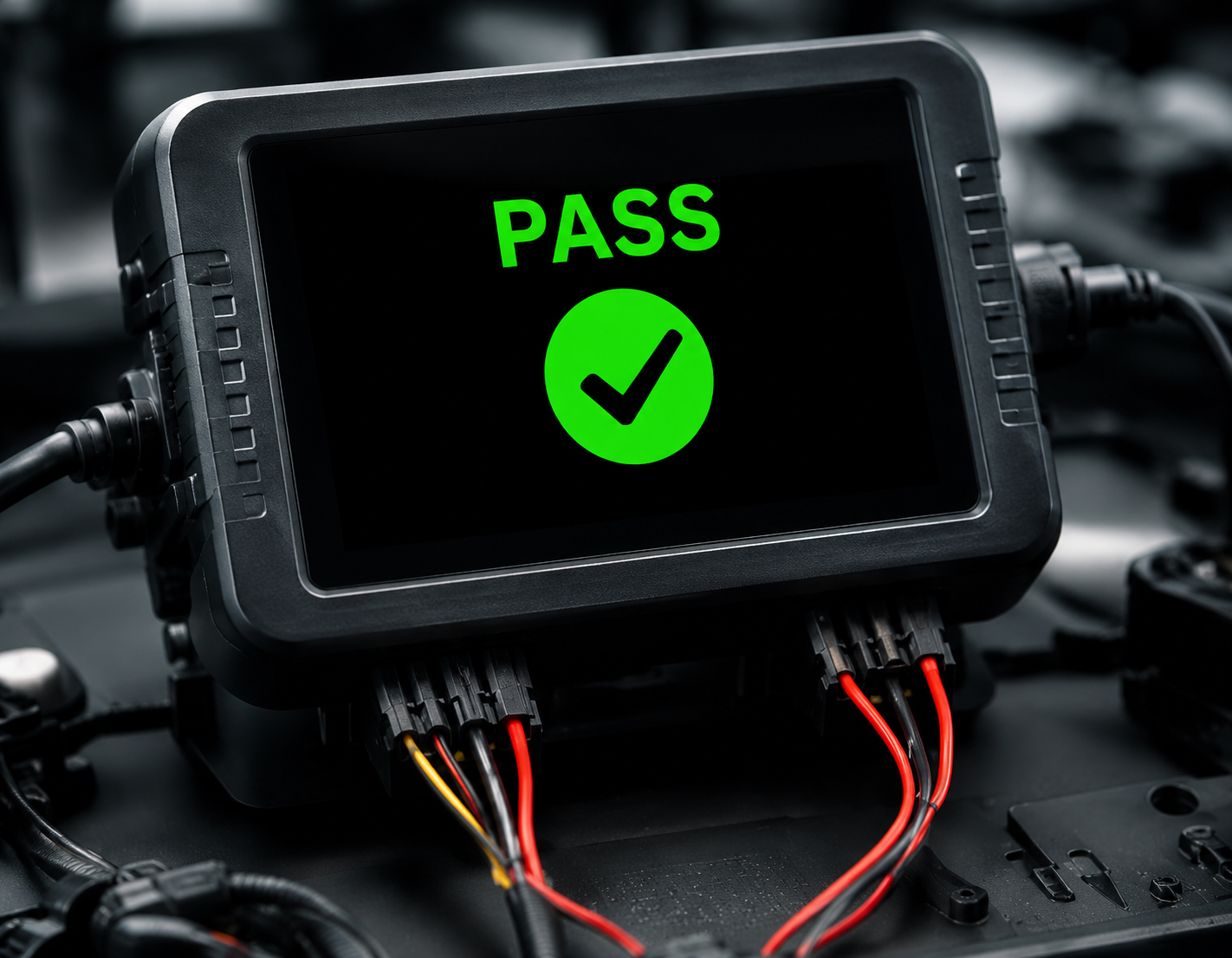 Final function check before delivery for automotive electronics