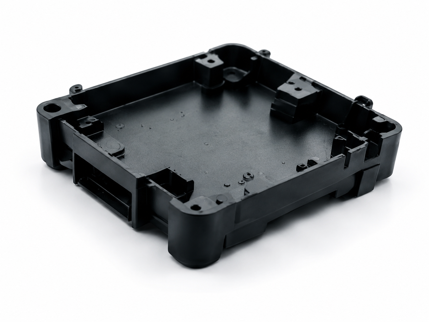 Molded housing check for vehicle-mounted electronics