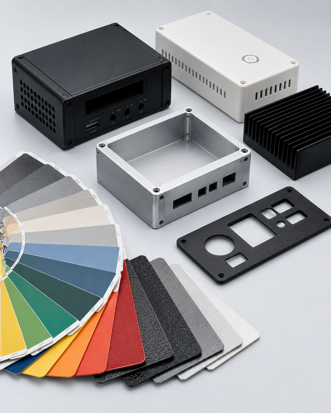 Surface finishing options for custom electronic enclosure manufacturing