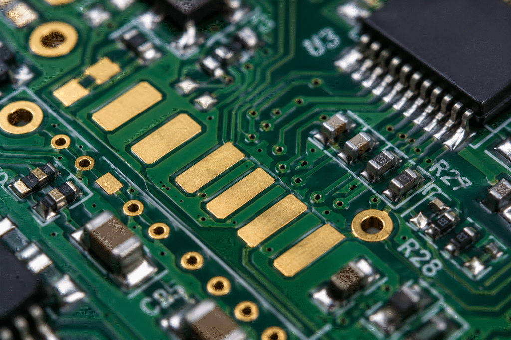 PCB surface finish guide showing solder pad protection before SMT assembly