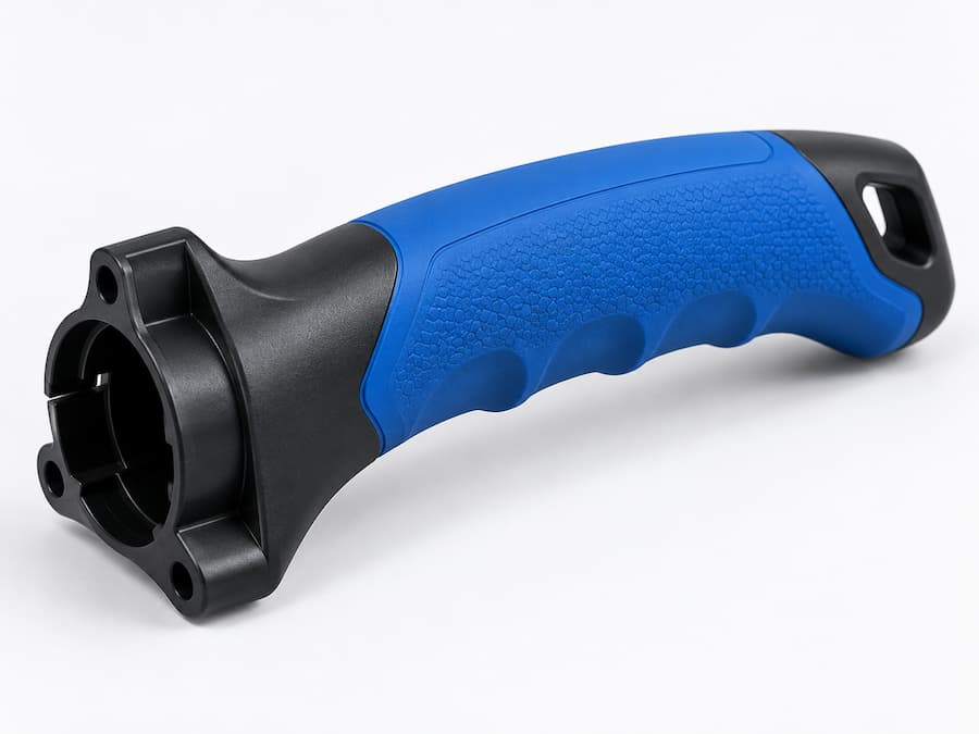 Overmolding mold for multi-material plastic parts