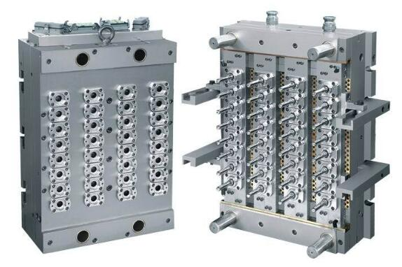 Multi-cavity injection mold with multiple cavity layout