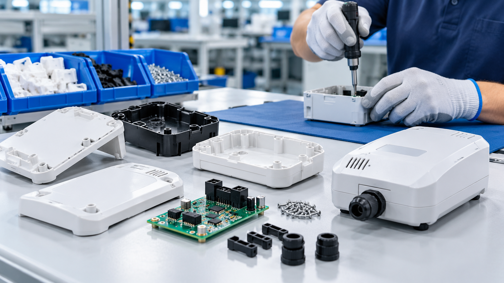 Plastic parts and product assembly